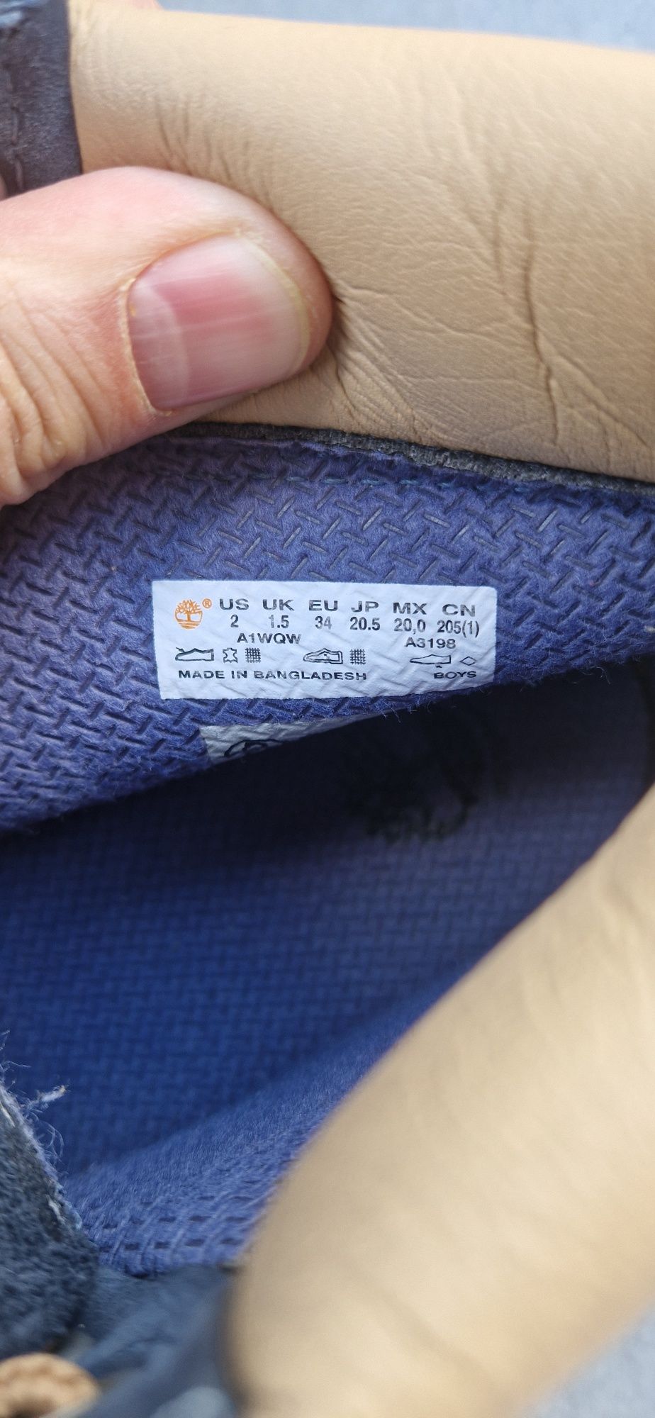 Ghete Timberland piele intoarsa - pentru copii - marime 34