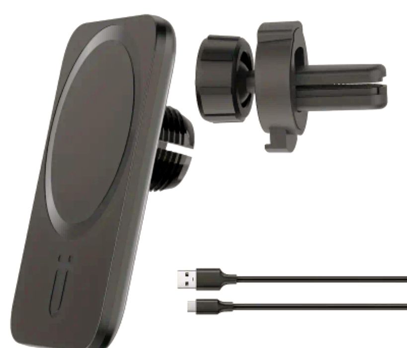 Магнитен безжичен държач за телефон с бързо зареждане за автомобила