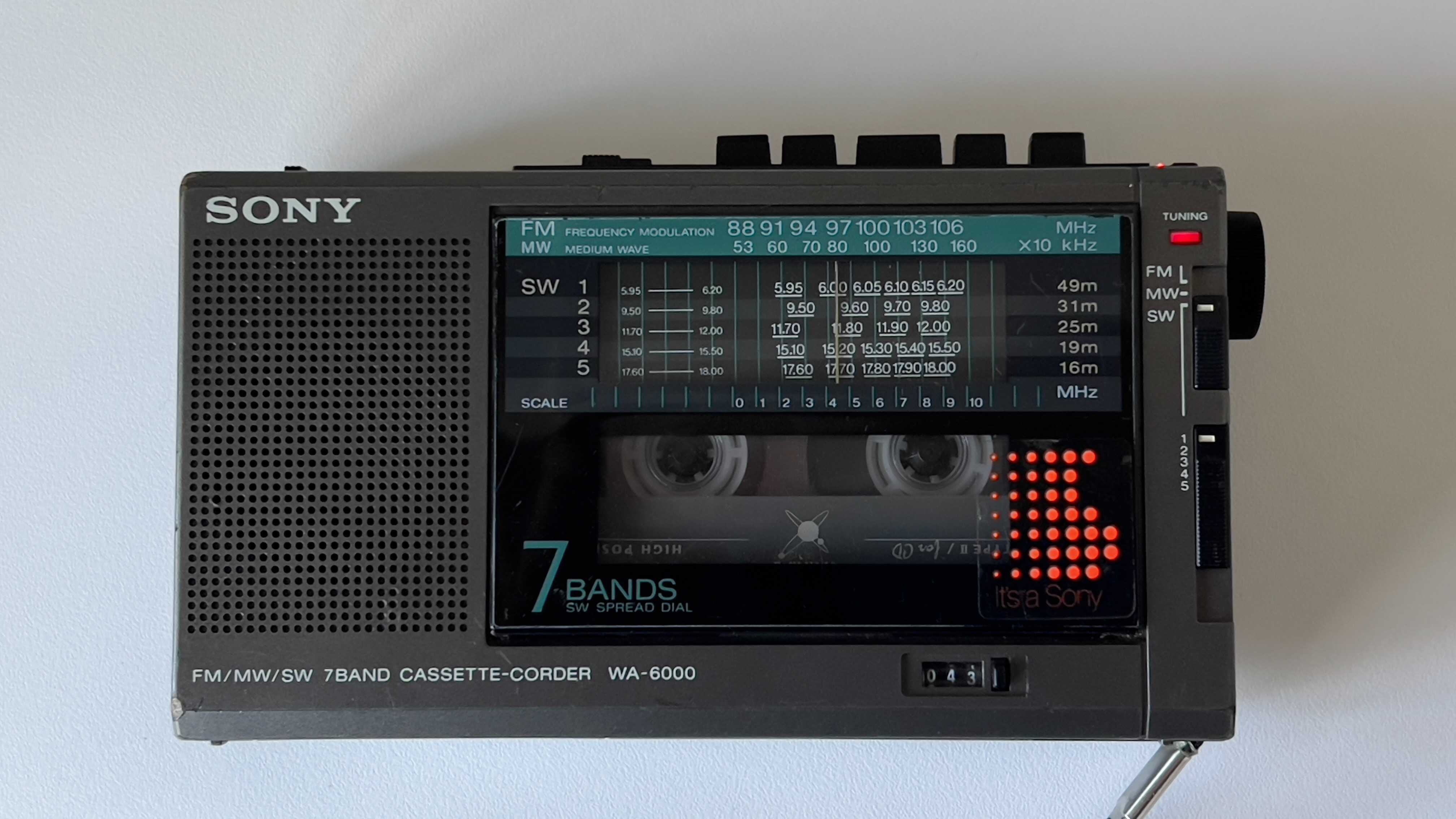 Radiocasetofon portabil Sony WA-6000, walkman