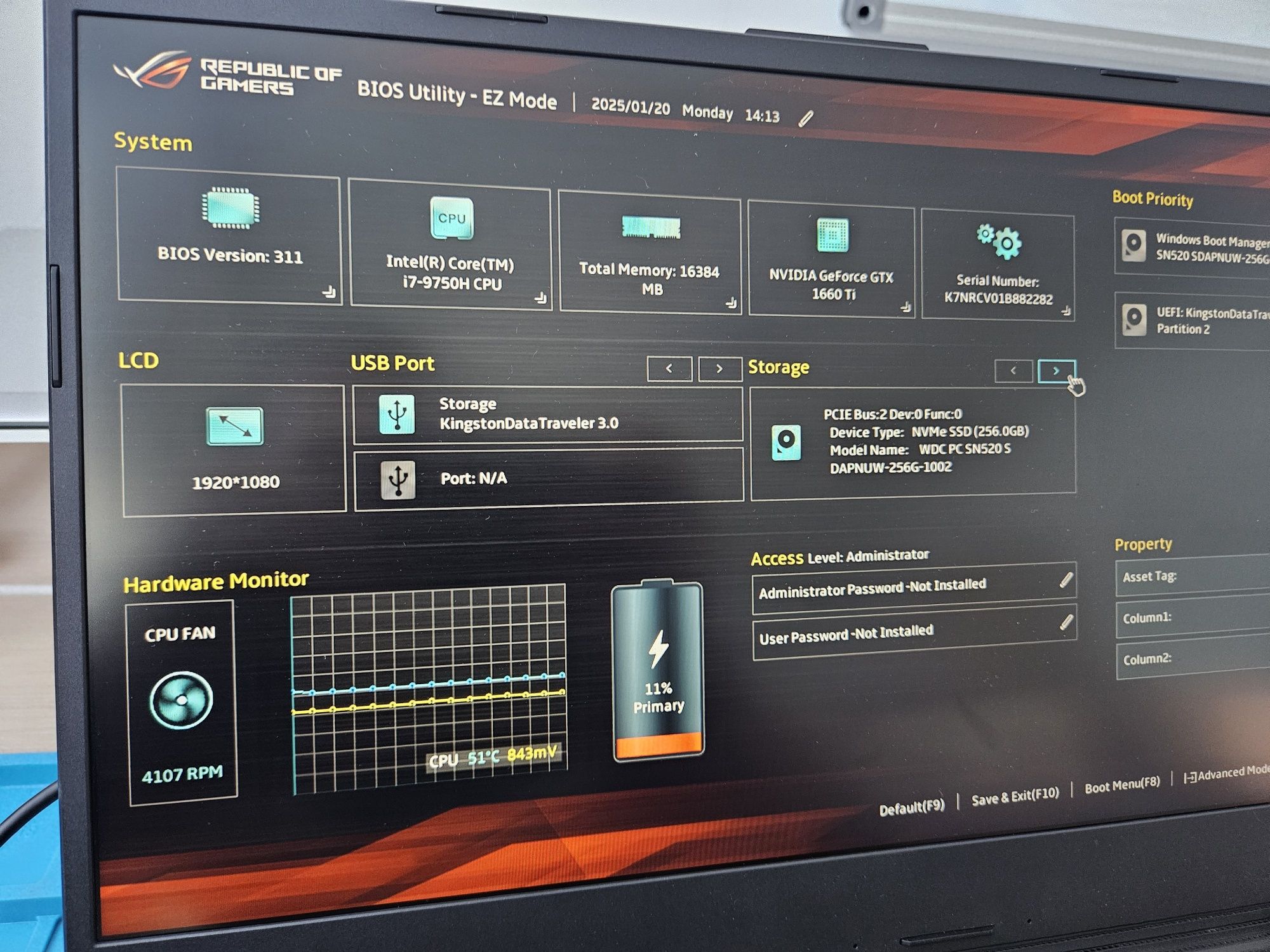 Laptop Gaming ASUS ROG G531GU 15.6 inch
