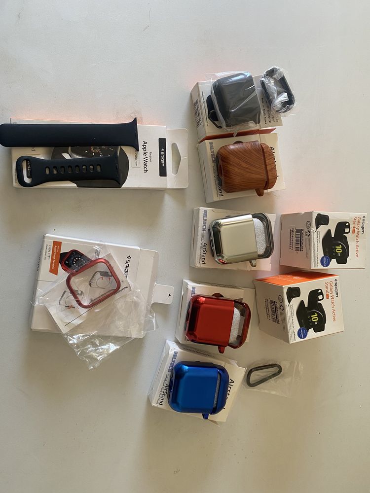 Husa airpod apple watch curea silicon si carcasa apple watch