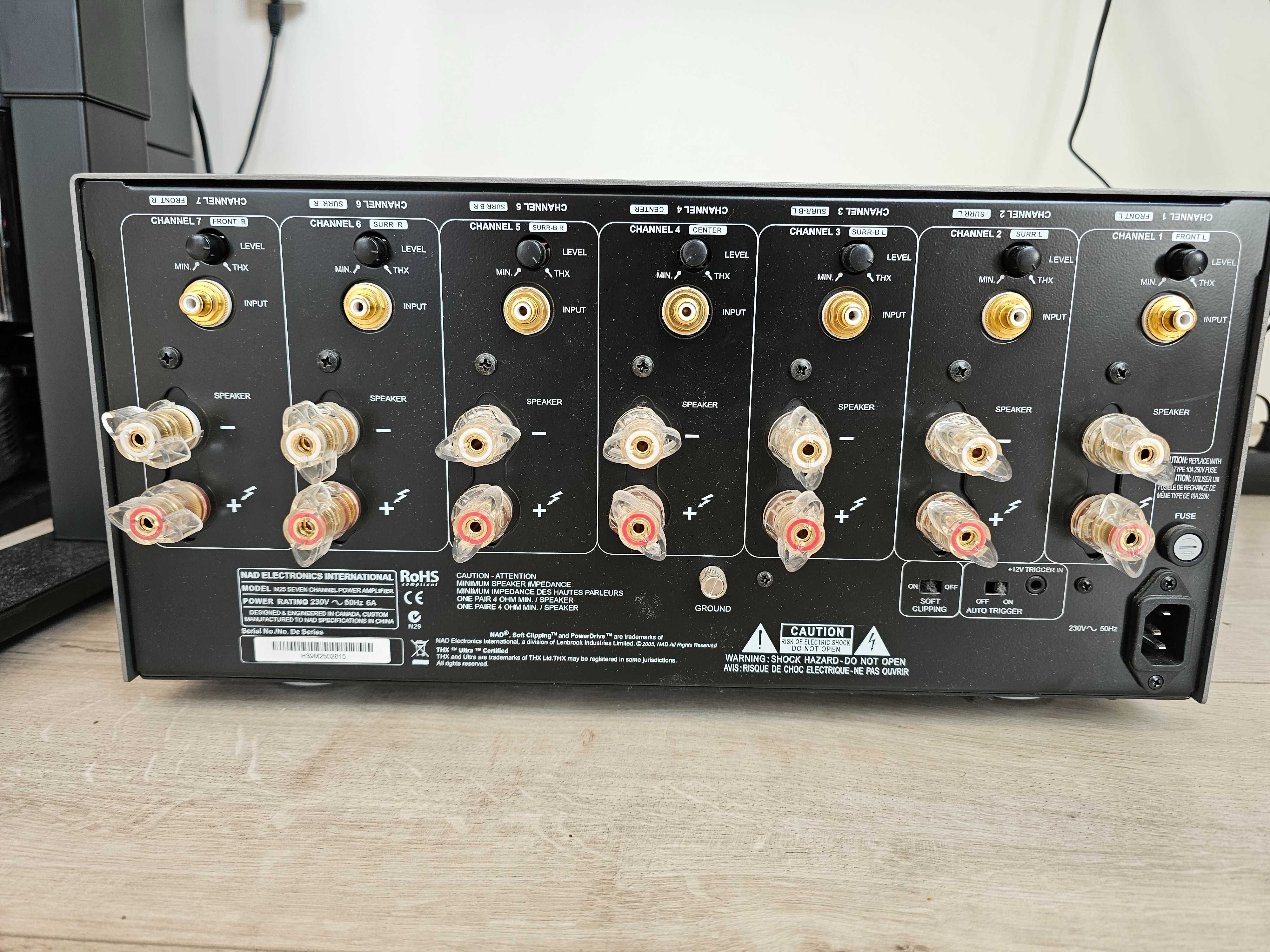 NAD M25 Class AB 7-канален Усилвател 7 x 160W (Крайно Стъпало)