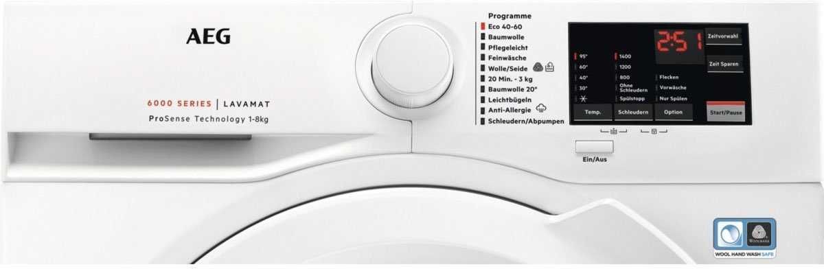 Пералня предно зареждане AEG L6FBA51480 8кг