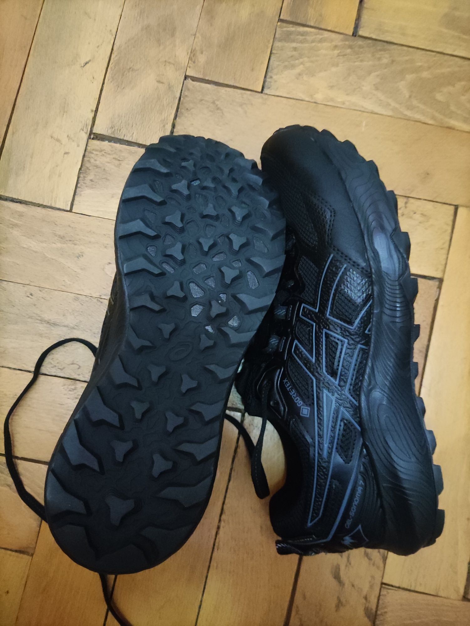 asics sonoma 7 gtx all black absolut noi, gore-tex