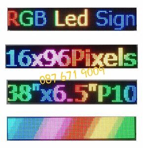 Цветна RGB информационна ЛЕД табела табло, реклама LED Екран, табели