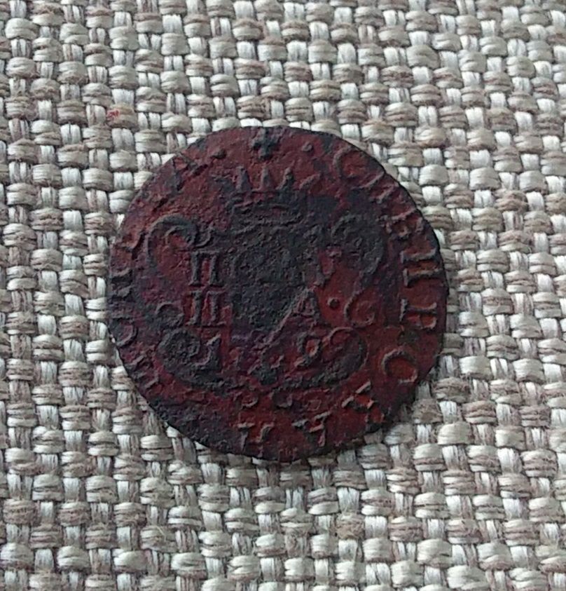 Сибирская монета. Полушка 1769 года. Екатерина 2-я.