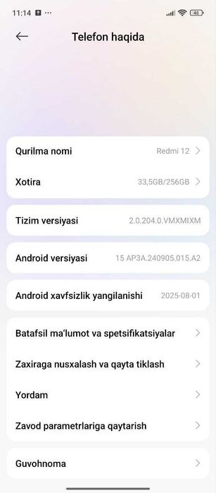 Redmi 12 , qiz bola tutgan