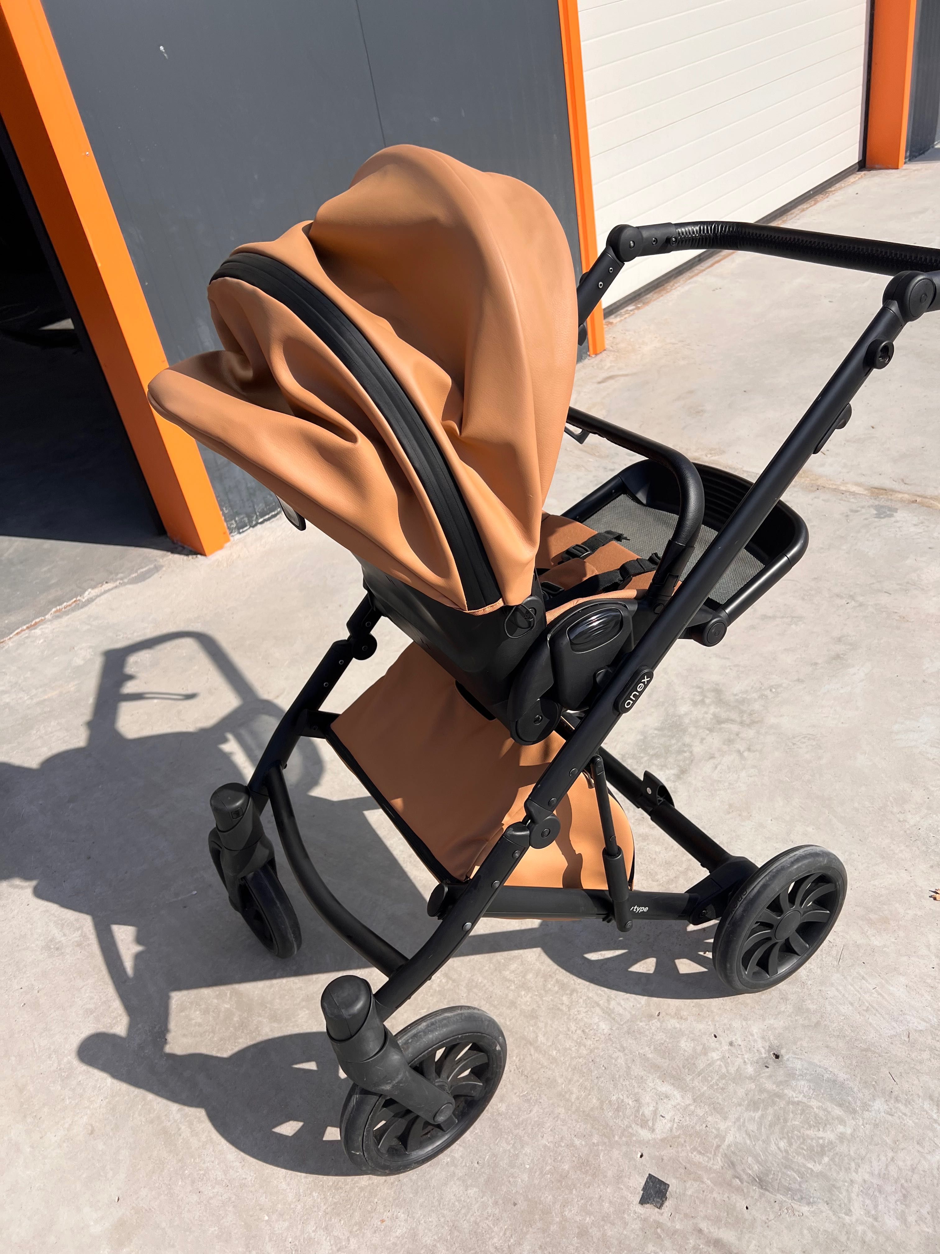 Бебешка количка Anex - 2 в 1 E/Type цвят Caramel