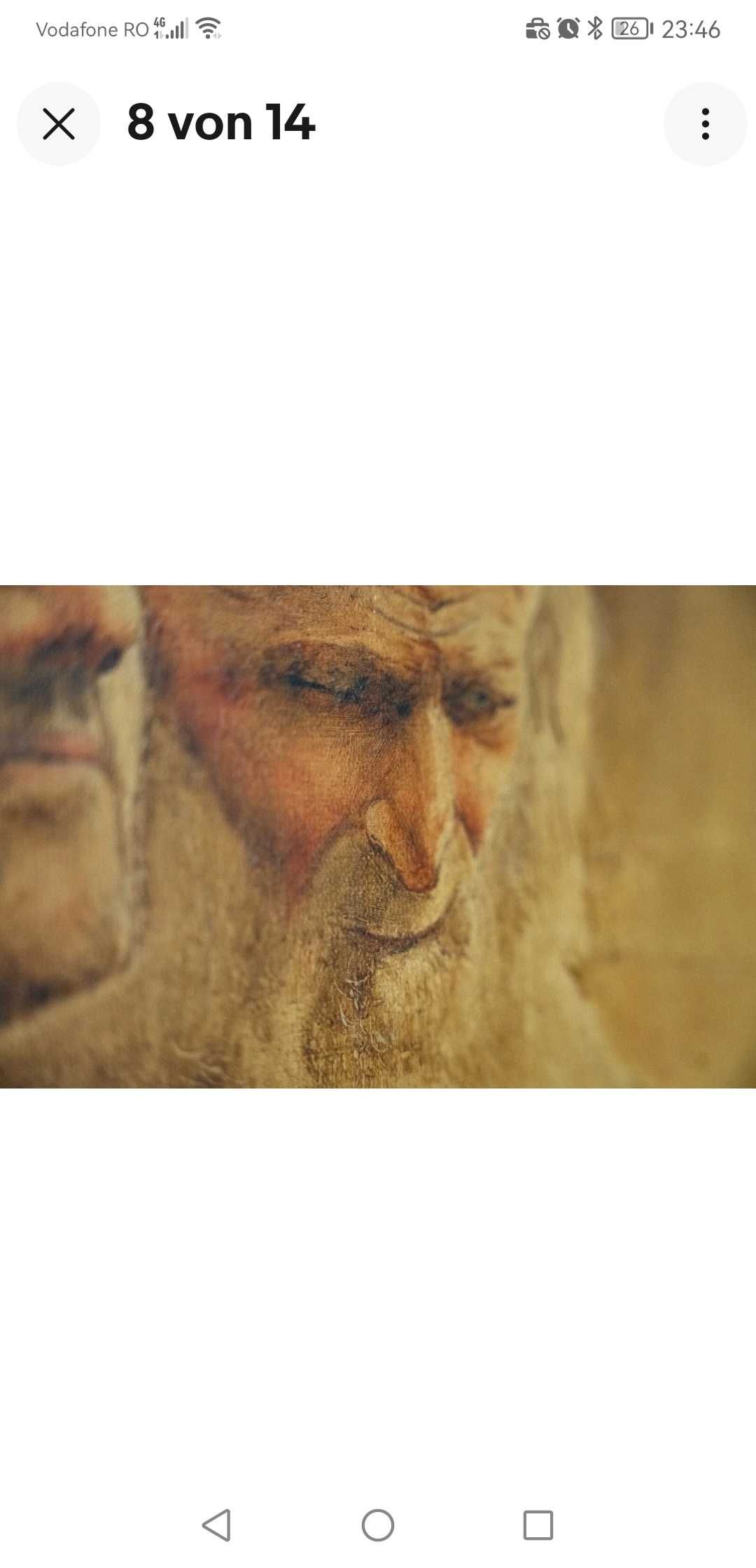 Tablou vechi pictat ulei pânză semnat