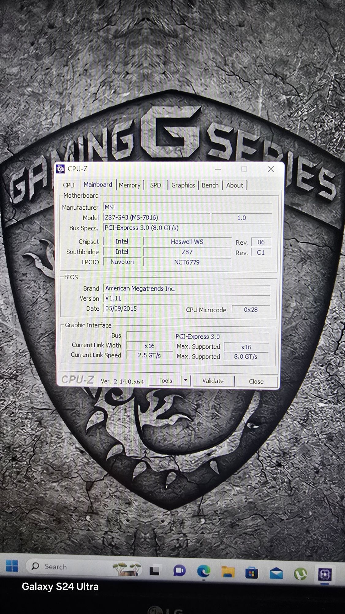 MSI Z87 G43 Геймърско дъно с процесор Xeon E3-1270, RAM 28Gb
