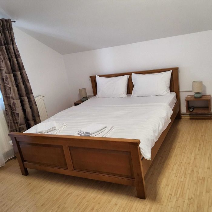 Pat lemn masiv de fag Marius, 180x200 cm