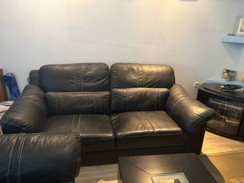 Мека мебел - кожена гарнитура