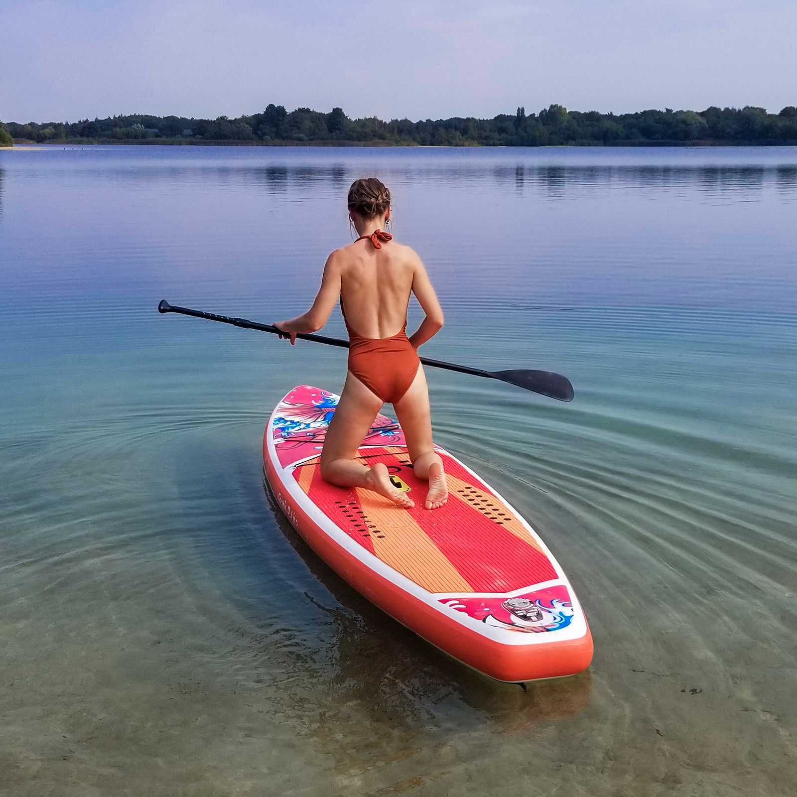 Надуваем падълборд FunWater KOI 11'6, stand up paddle board, SUP