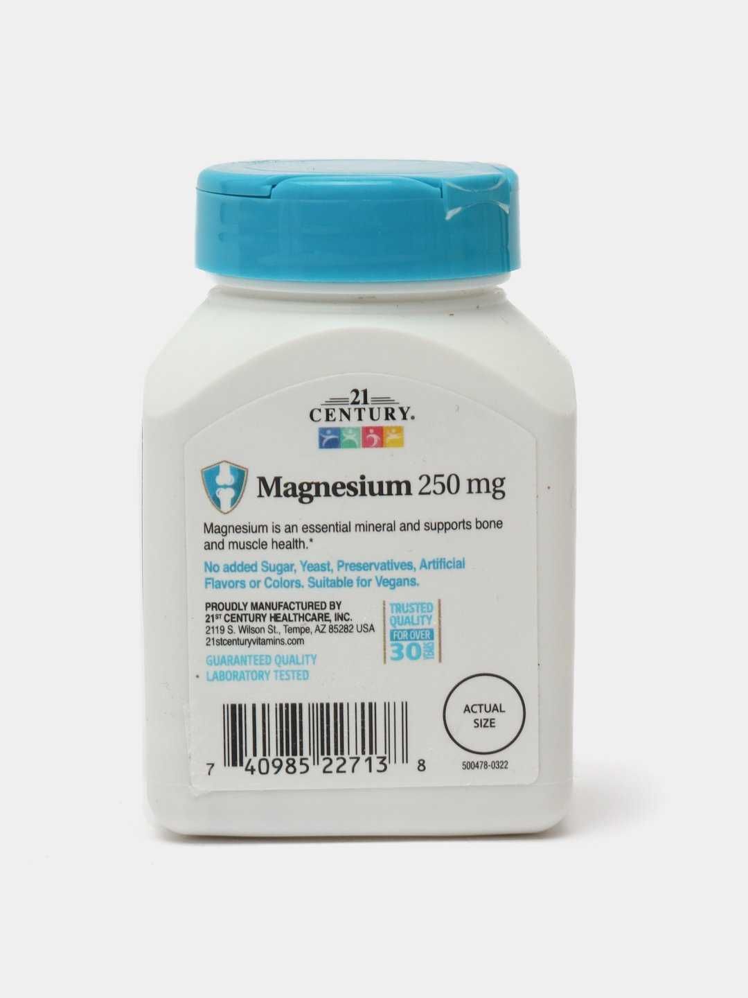Витамины Magnesium 21st Century, магний, 250 мг, 110 таблеток