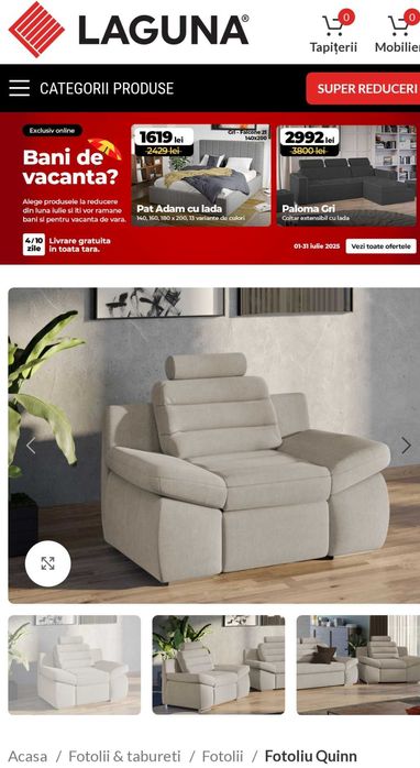 Fotoliu Laguna Quinn NOU