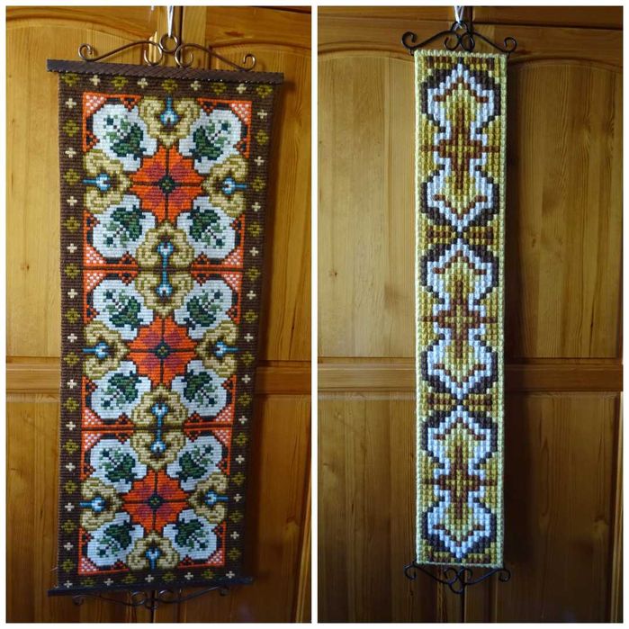 Пана декорация, ръчна изработка от вълнени конци и орнаменти