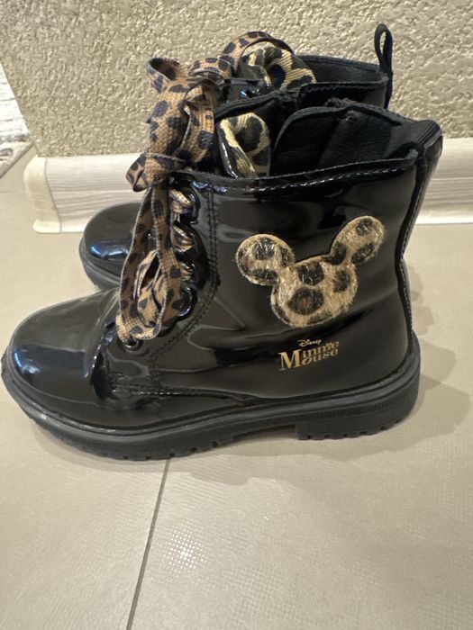 Лачени боти Disney u Zara ботуши гума и плат