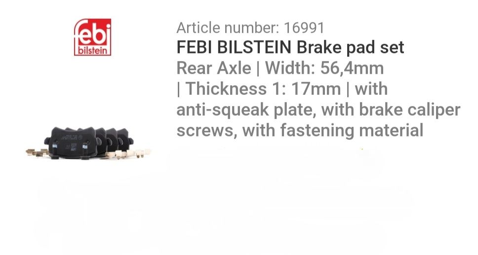 НОВИ! Дискове и накладки Febi Bilstein за VW, Skoda, Audi, Seat (ВАГ)