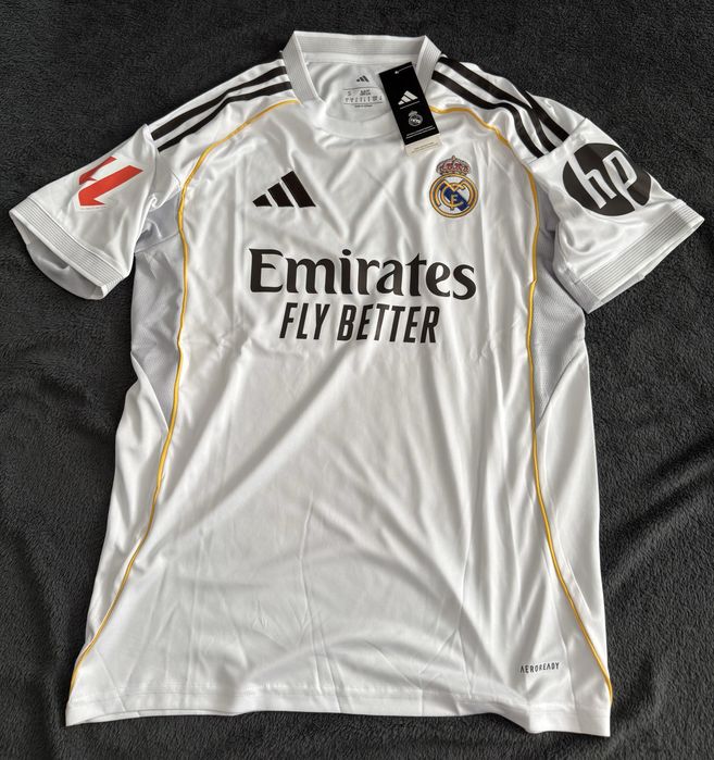 Tricou oficial Real Madrid 2025/26 – Home, Adidas, mărime S