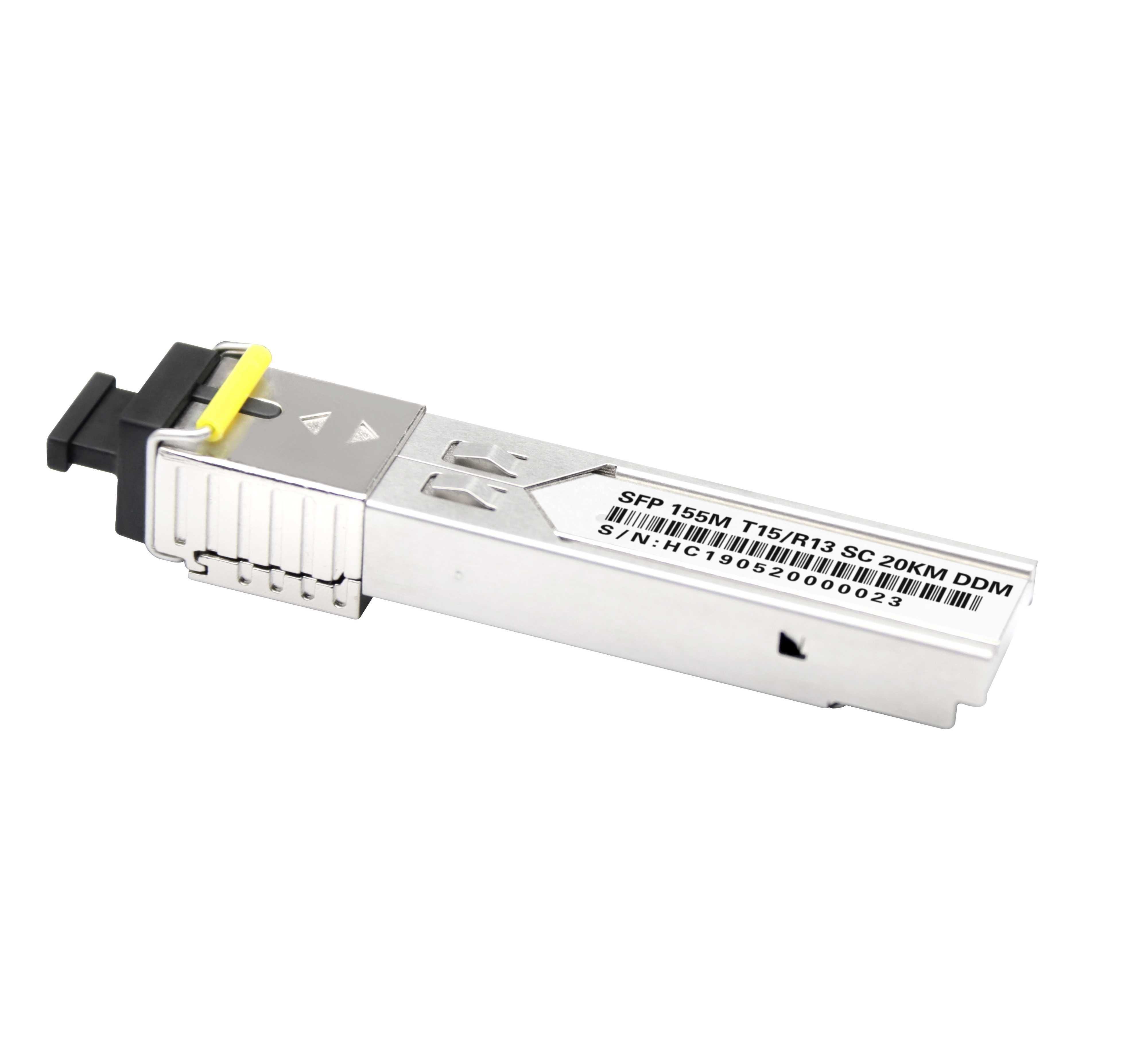 SFP SM SC 155M 20 Km DDM, T1550/1310 100mb