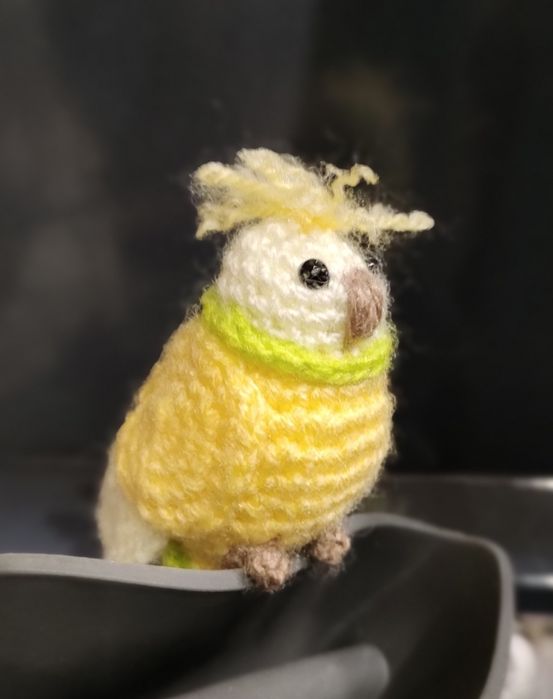 Багер плетен,Папагалчета цветни плетени