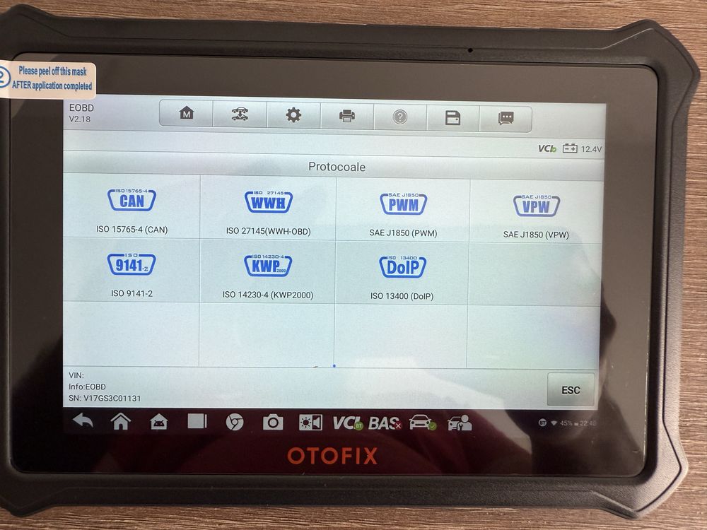 Tester/Diagnoza Autel-Otofix-D1-lite in limba Romana cu 2 ani update