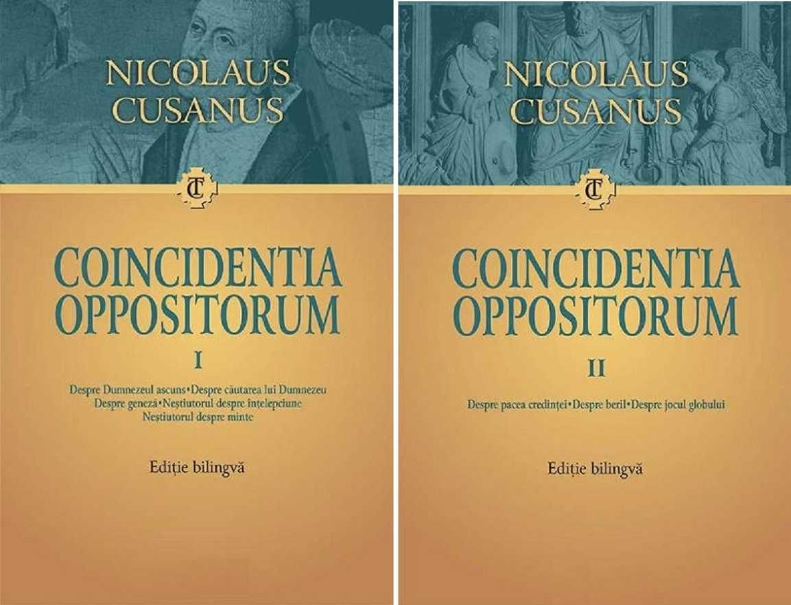 Carte filosofie medievala Concidentia oppositorum N. Cusanus 2 volume