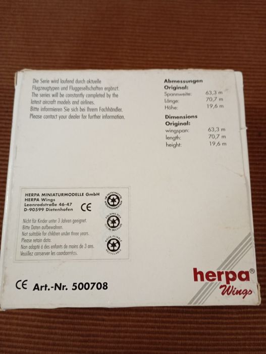 Herpa Wings Boeing 747-400