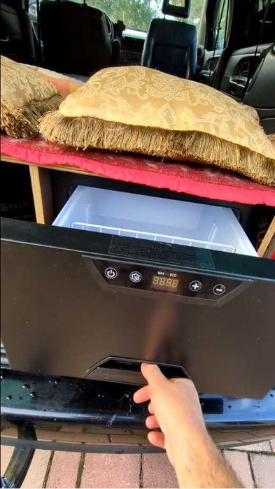 Frigider camping + Pat camping de vanzare