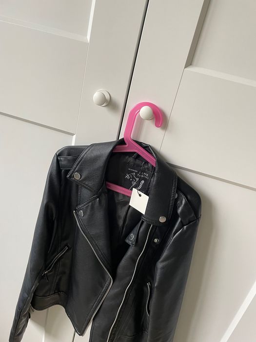 НОВО Детско или Дамско кожено яке, размер 152 см или XXS, еко кожа