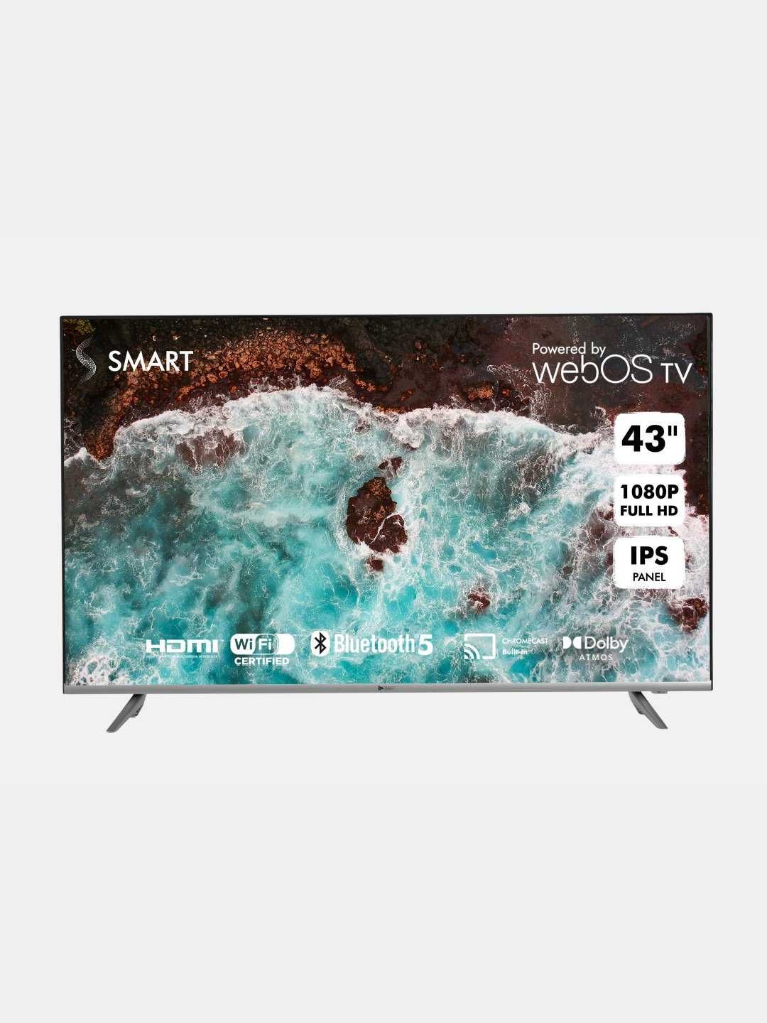 "Ssmart" 43'' /Full HD/ Smart TV / WEB OS (LG)/ Безрамочный (FSV22)