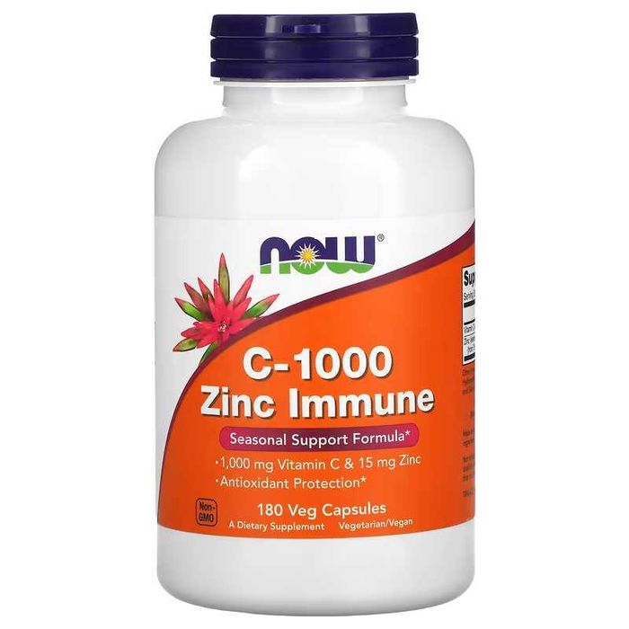 NOW Foods C-1000 Zinc Immune C-1000 и цинк  С1000 С 1000 C1000 C 1000