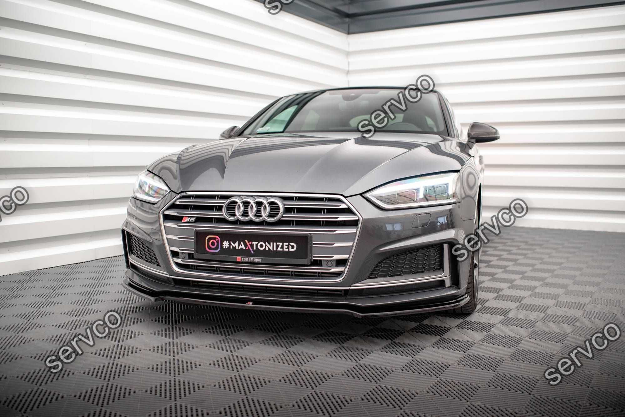 Prelungire bara fata Audi A5 F5 S-Line 2016-2019 v1 - Maxton Design