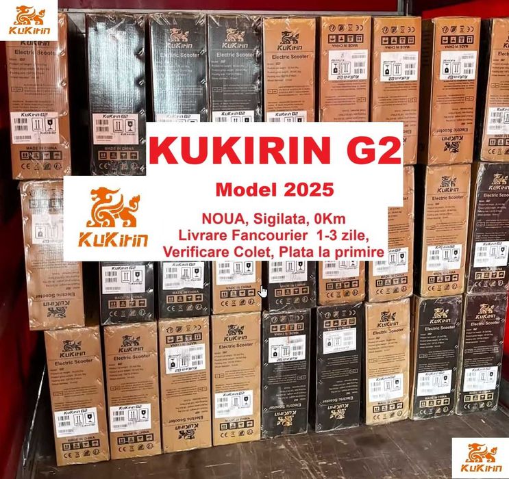 Sigilata, Kukirin G2 2025 NOU 800W 55km/h  + GARANTIE 12 Luni