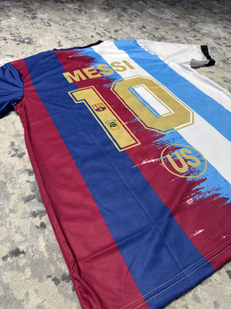 Tricou fotbal Messi x Argentina x Barcelona