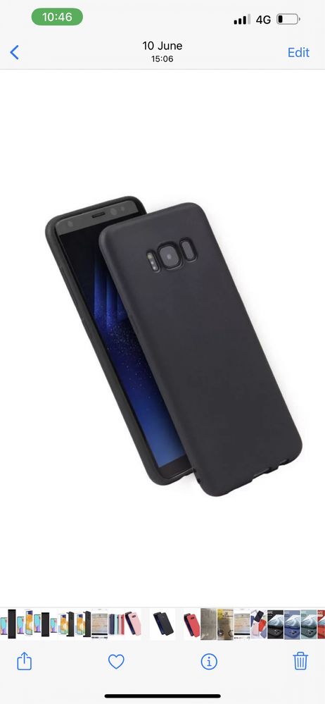 Husa Slim Silicon Cu Interior Material Fin - Samsung S8 / S9 Plus