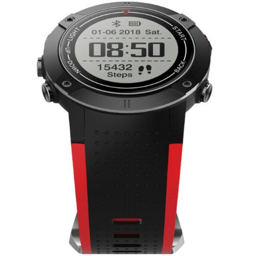 Smartwatch iUni DM18, Standby time 30 zile, GPS, BT, OLED, Red
