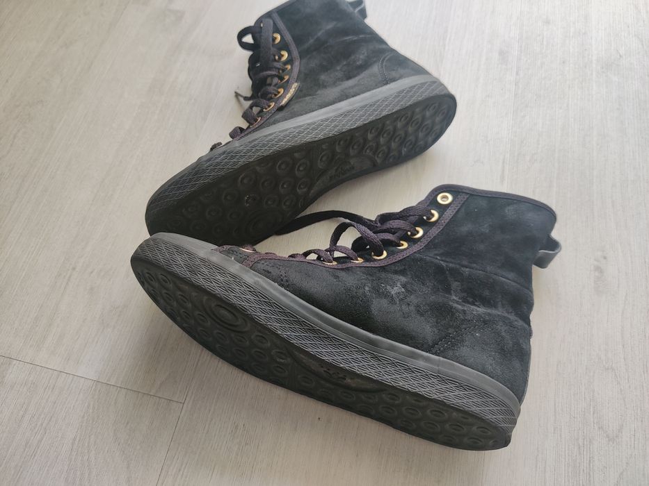 Sneakers Adidas înalți de damă,piele,măr 36 și 2/3!