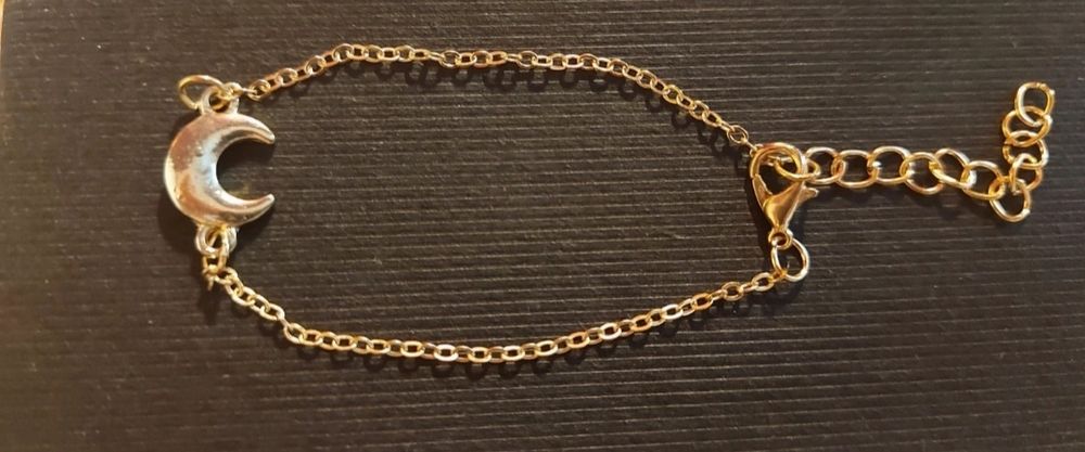 Set de 6 brățări aurii și albastre