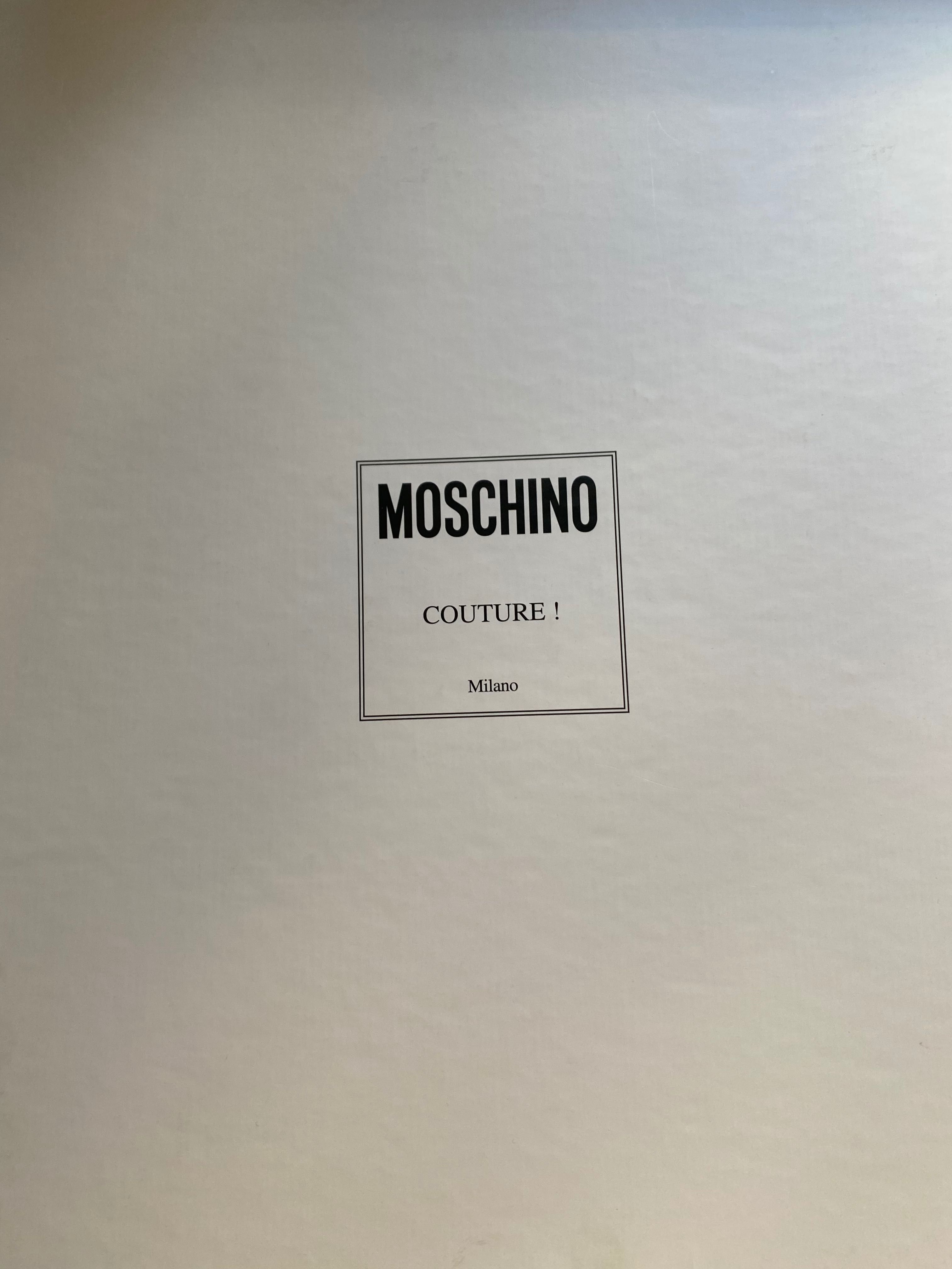 Ghete din piele intoarsa Moschino
