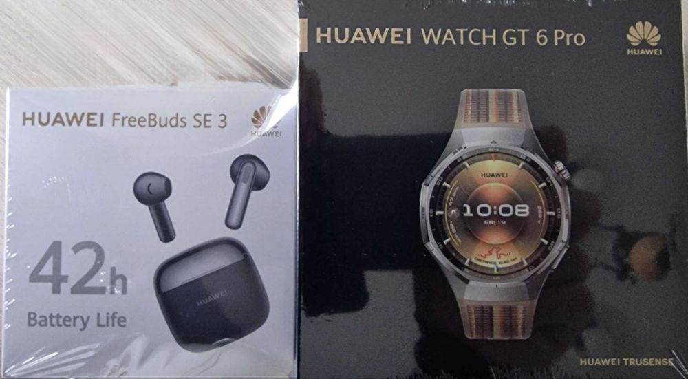 Huawei watch Gt 6 pro Yettel 10.10.25г. Brown + слушалки.