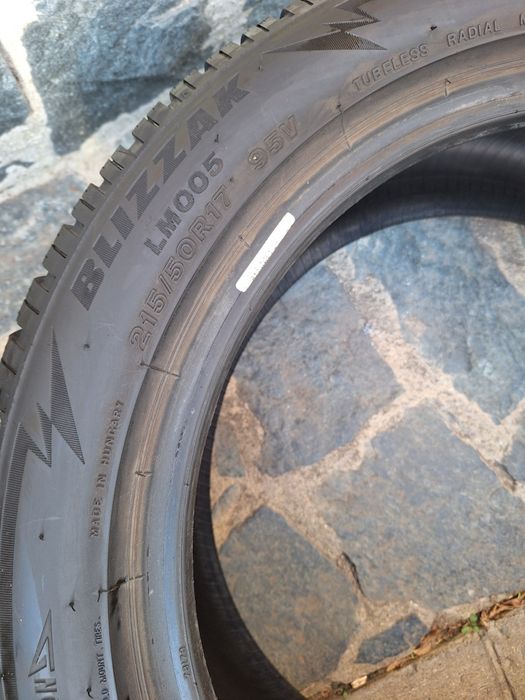 7mm! 2бр 215 50 17 Bridgestone blizzak lm005
