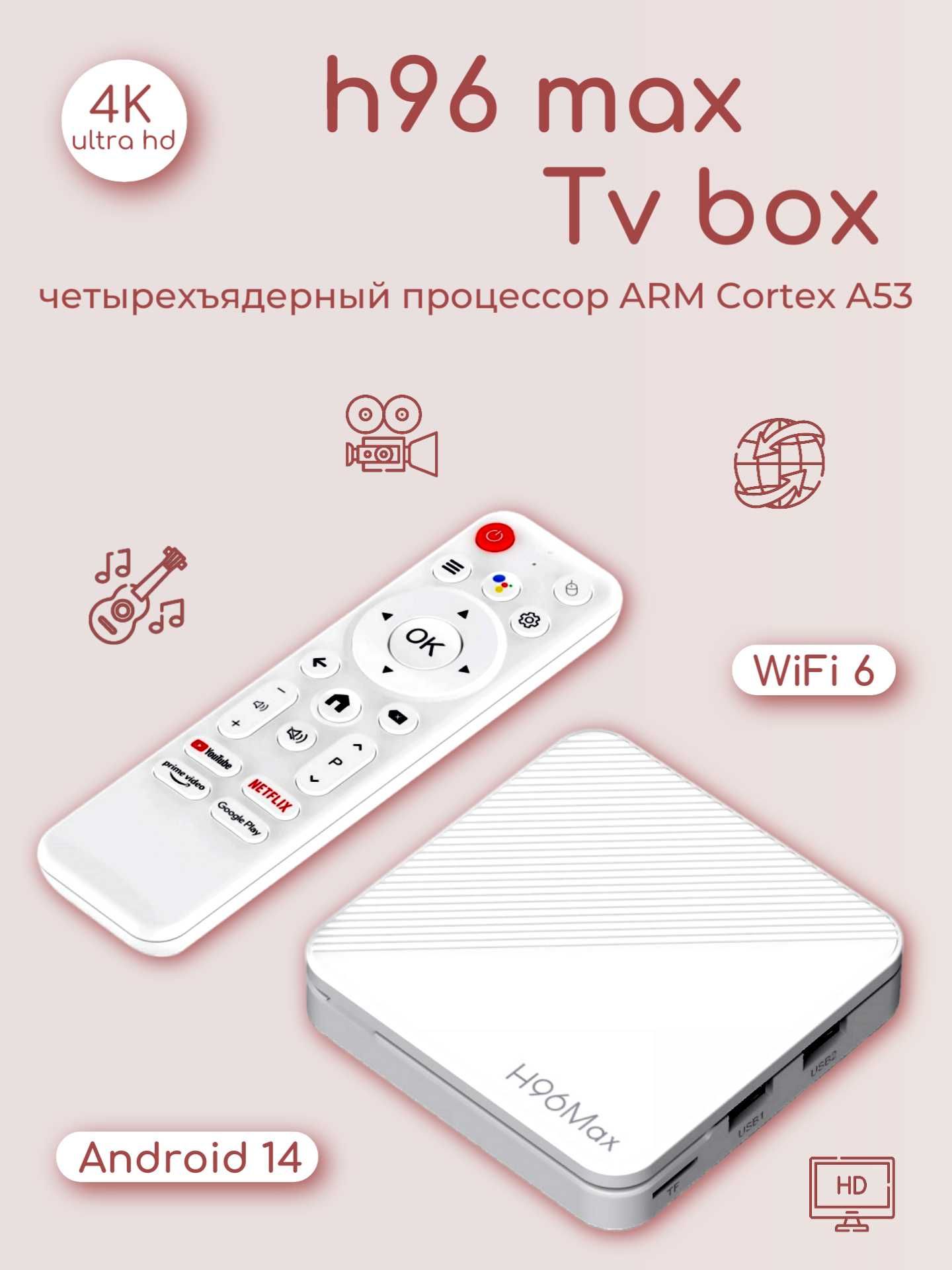 Новые Tv box  приставка Tanix W2, H96Max и Q1