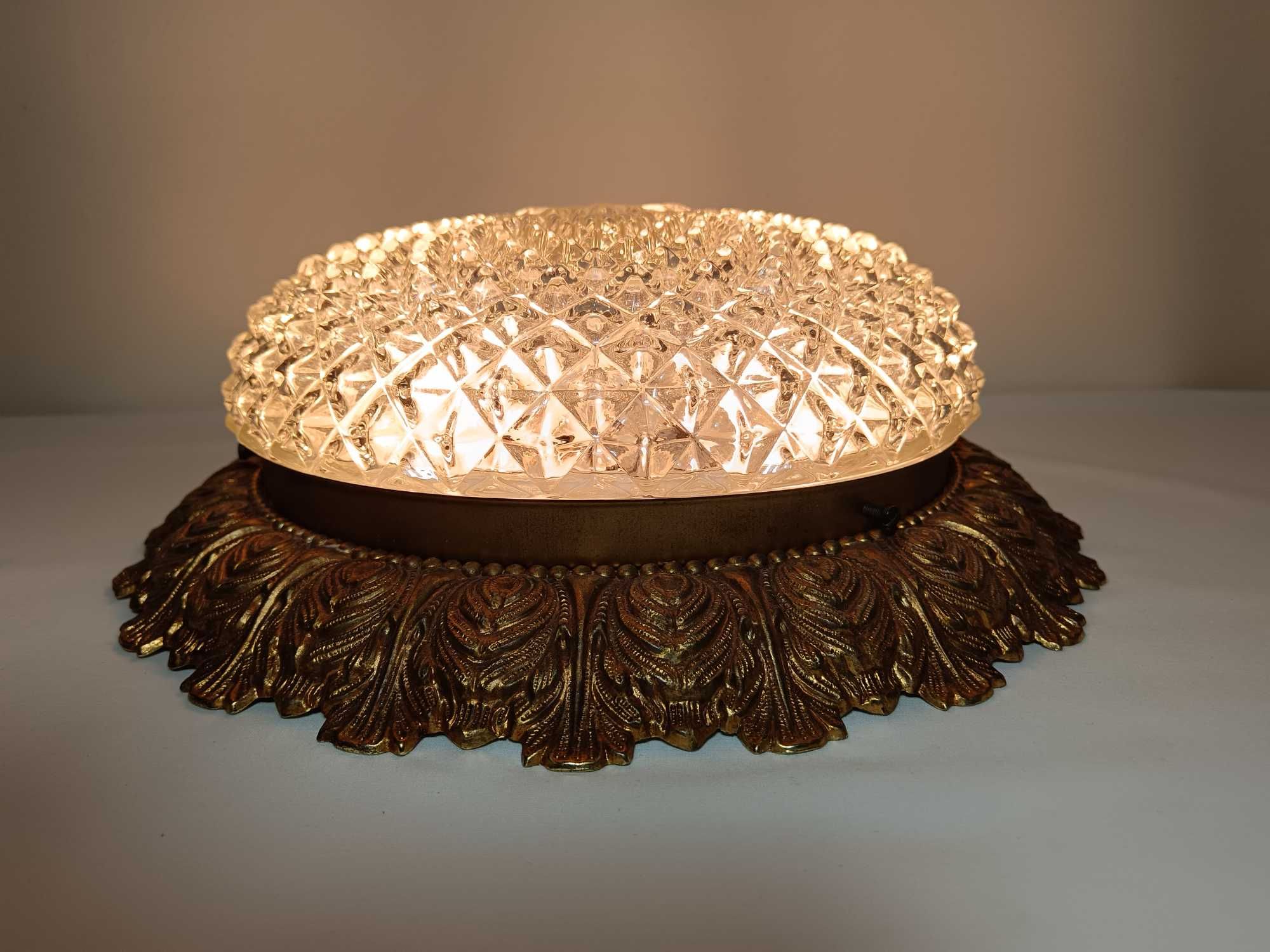 Plafoniera (1 din 2) Art Deco Mid-Century Modern, stil Limburg vintage