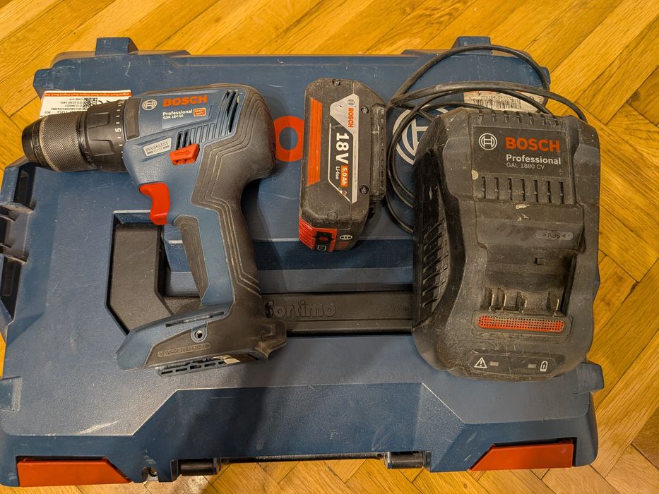 Bosch GSR 18V-50 + acumulator 5Ah + încărcător 8Ah