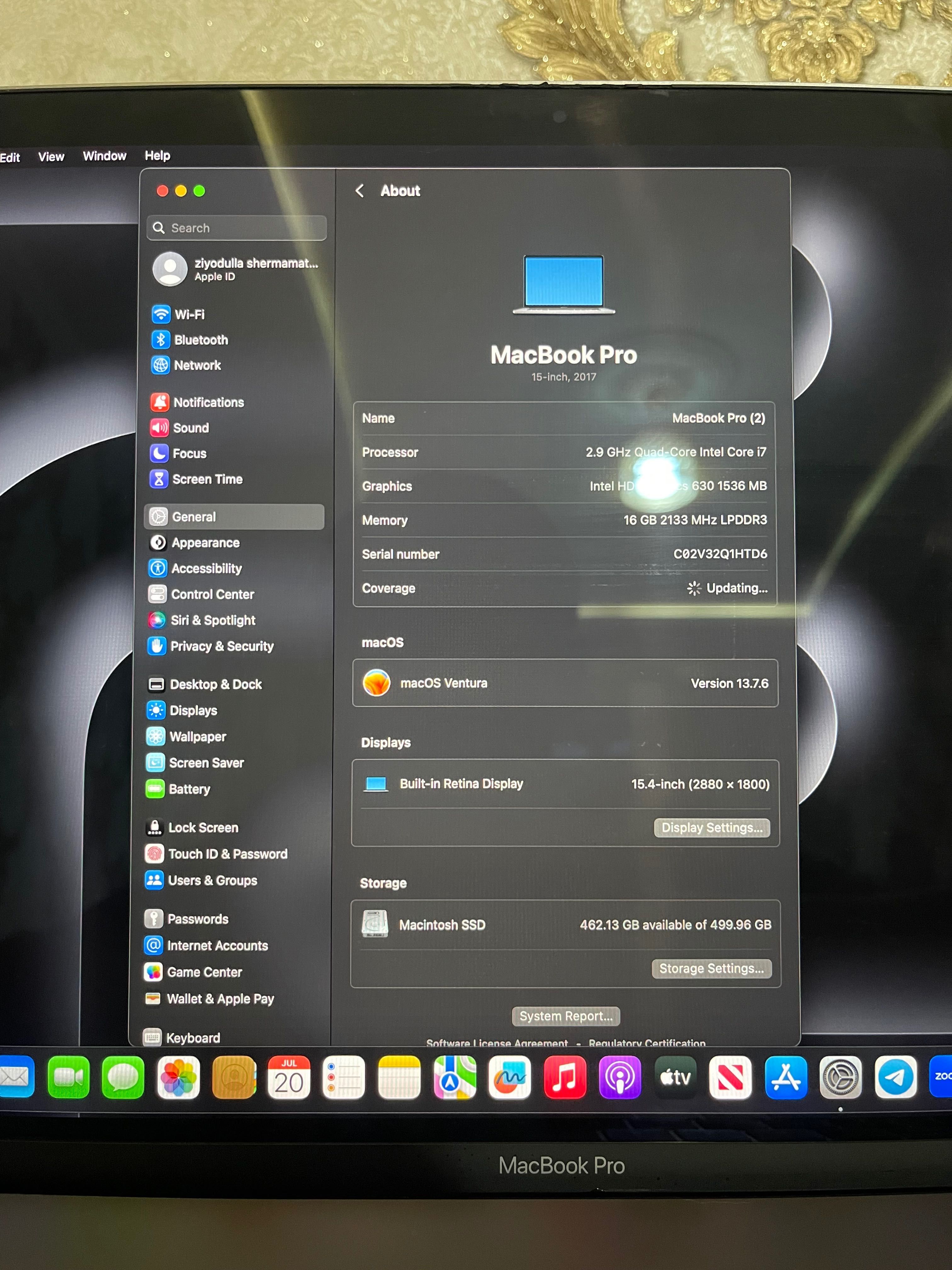Macbook pro 2017