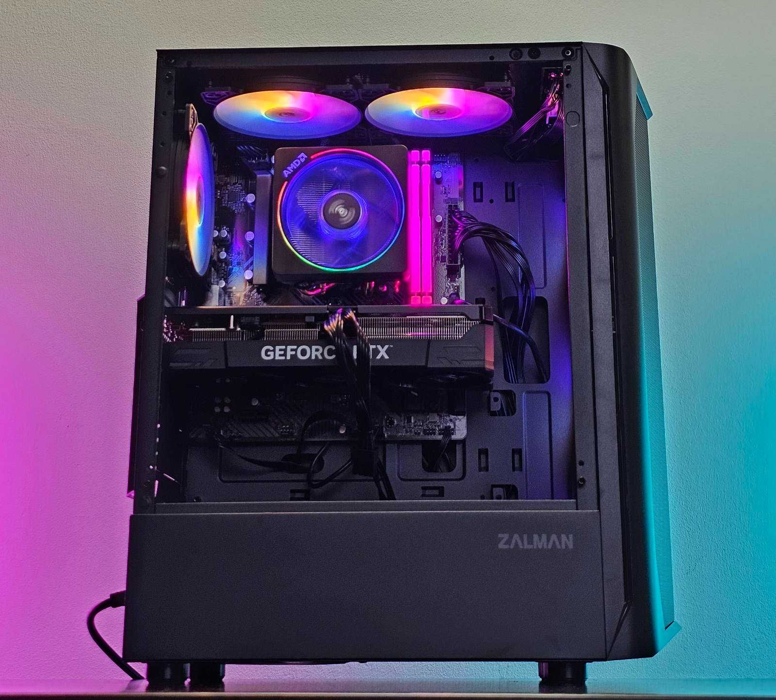 RTX 4070 12GB/Ryzen 7-7700/RAM 32GB/SSD 1TB/Чисто Нов+Гаранция!