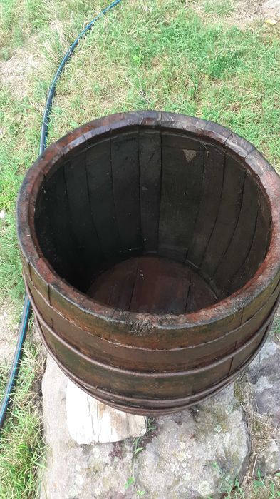Butoi stejar, ghiveci plante ornamentale  gradina
