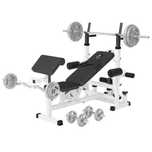 Set Banca multifunctionala + set greutati 108 kg