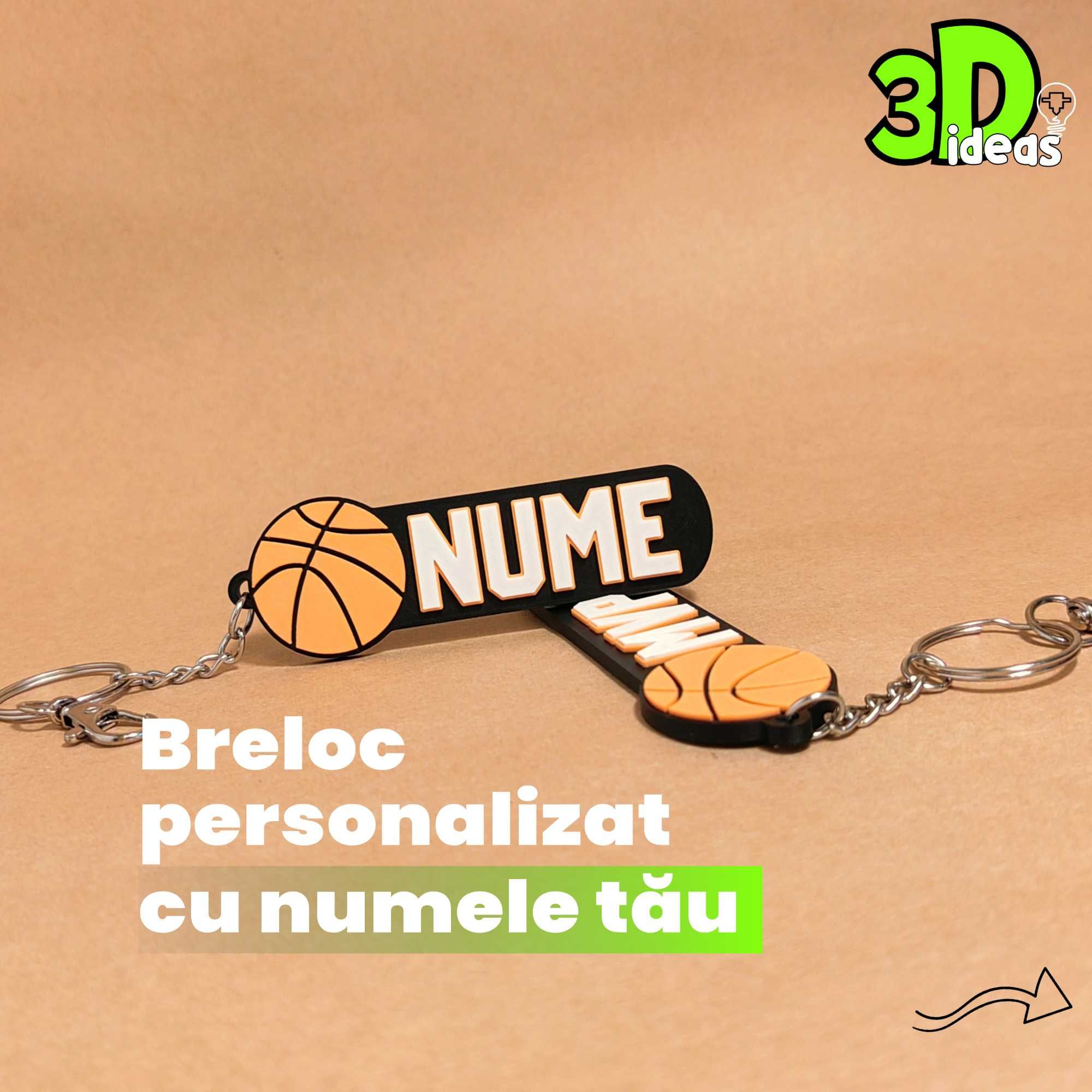 Breloc personalizat BASCHET – cu nume la alegere!